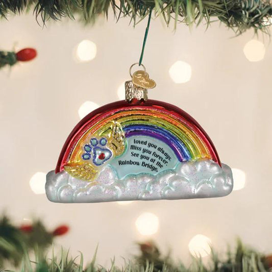 Ornament - Blown Glass - Pawprints on my Heart