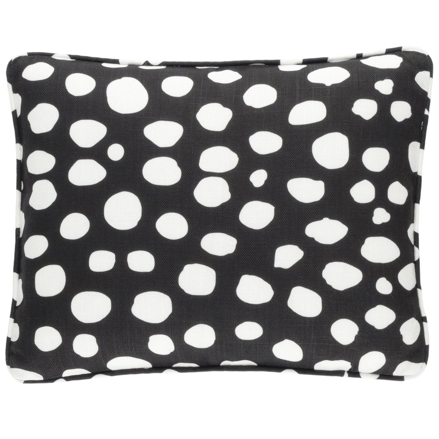 Pillow - "Spot On" Black - Indoor/Outdoor - 16" Lumbar