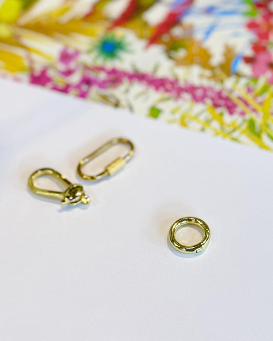 Charm Clasp - Round - Waterproof Gold