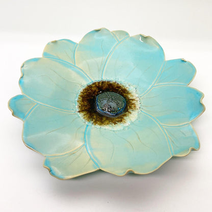 Ceramic Wall Art - Viola - Atlantis Aqua - Extra Large