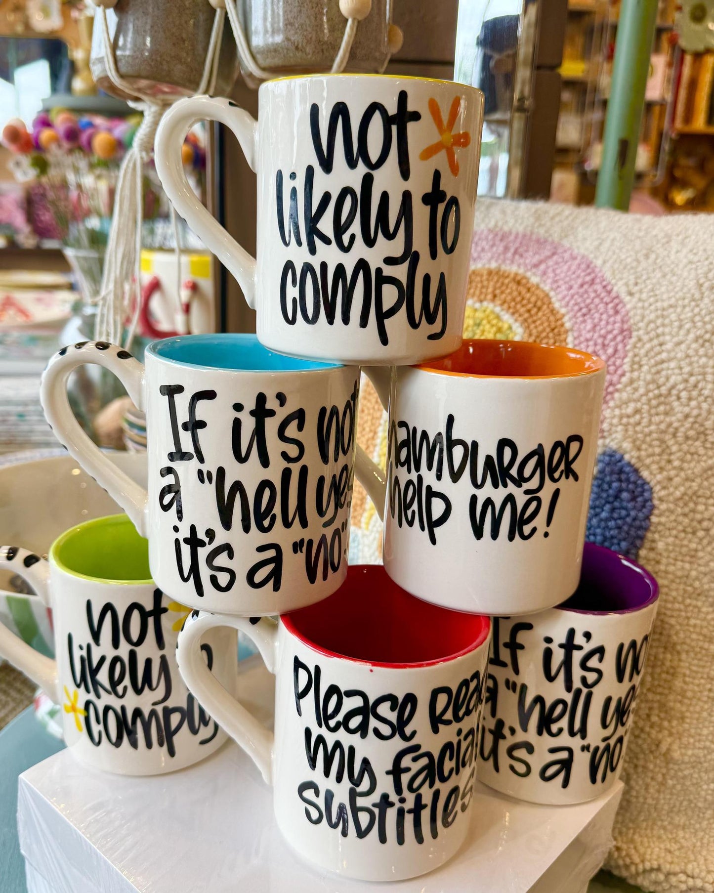 Mug - Playful Quotes - Ceramic - Signed
