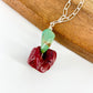 Necklace - Coral and Turquoise on Sterling Chain