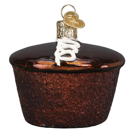 Ornament - Blown Glass - Hostess Cupcake