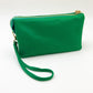 4 in 1 Handbag - Crossbody/Clutch/Wristlet - Emerald