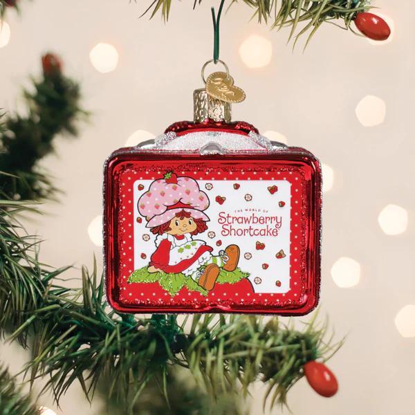 Ornament - Blown Glass - Strawberry Shortcake Lunchbox