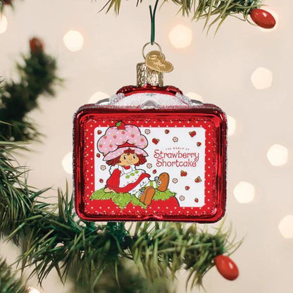 Ornament - Blown Glass - Strawberry Shortcake Lunchbox