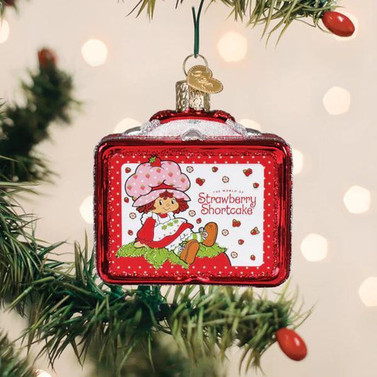 Ornament - Blown Glass - Strawberry Shortcake Lunchbox