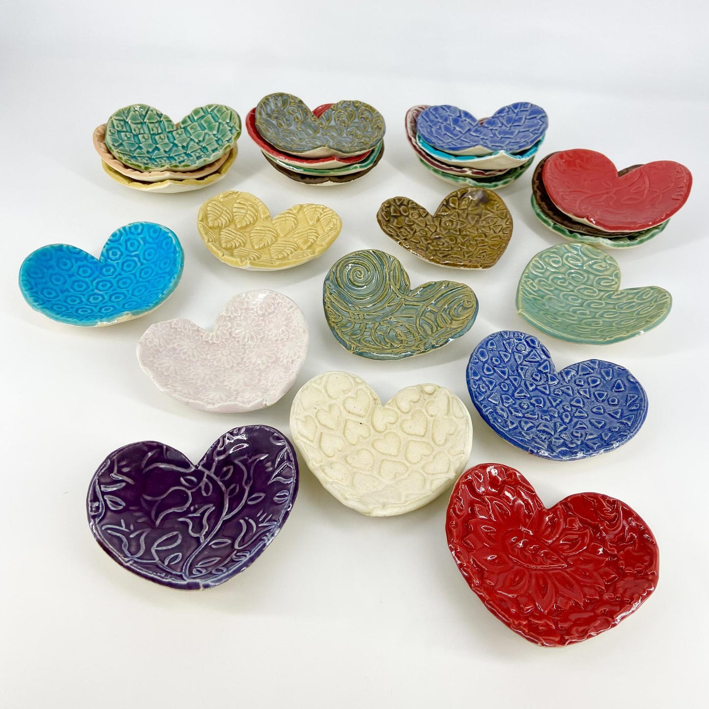 Tray - Heart Shaped Ceramic - Handmade Originals