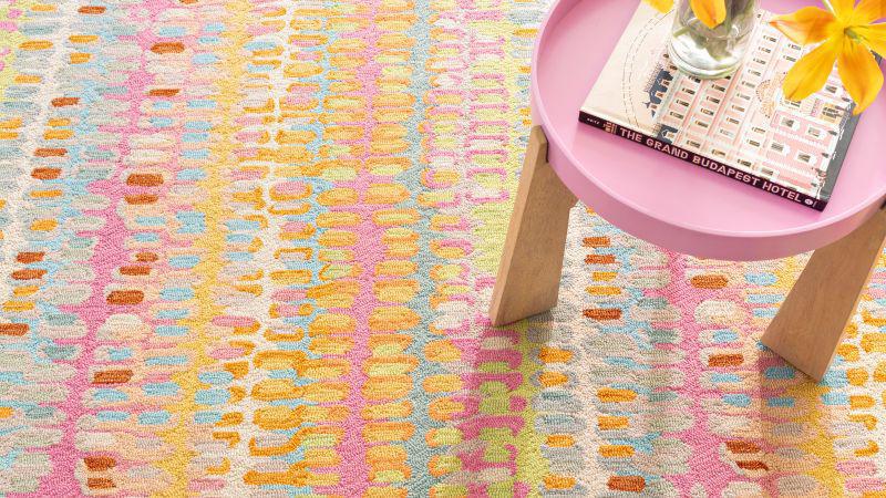 Rug - Micro Hooked Wool - Paint Chip Confetti