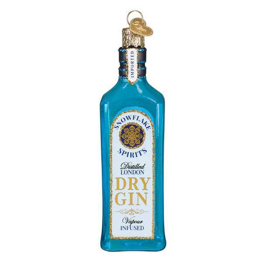 Ornament - Blown Glass - Gin Bottle