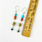 Earrings - Sterling, Coral, and Turquoise Originals