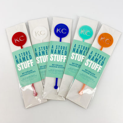 Stirrer - Blue Acrylic Circle - KC