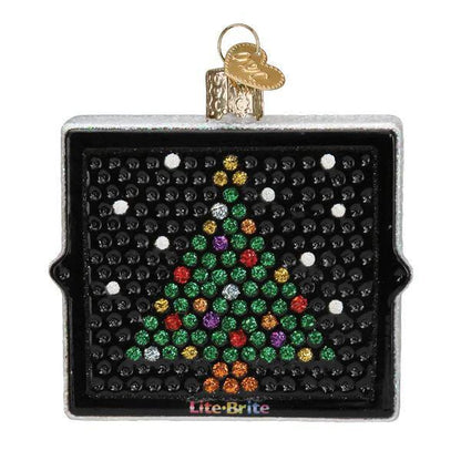 Ornament - Blown Glass - Lite Brite Box