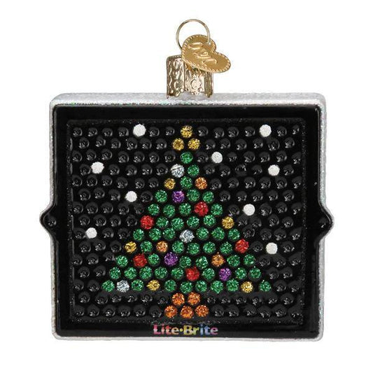 Ornament - Blown Glass - Lite Brite Box