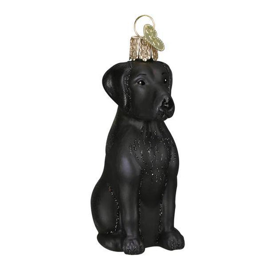 Ornament - Blown Glass - Black Labrador