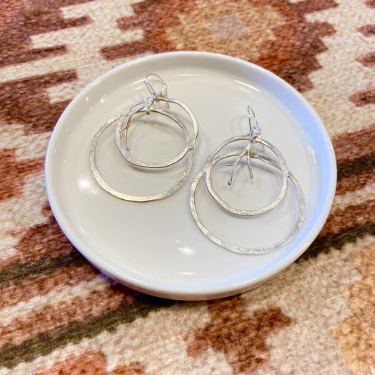 Earrings - Sterling Circles & Twigs - Sterling Originals