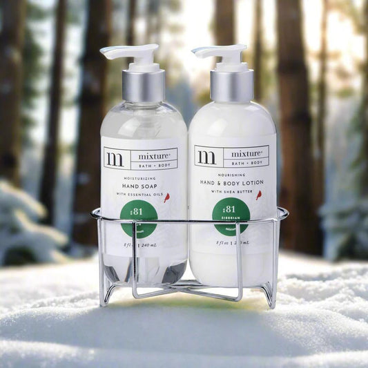 Gift Set - Siberian Fir Hand Soap & Lotion in Caddy