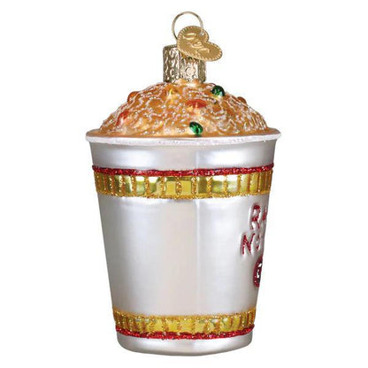 Ornament - Blown Glass - Ramen Noodle Cup