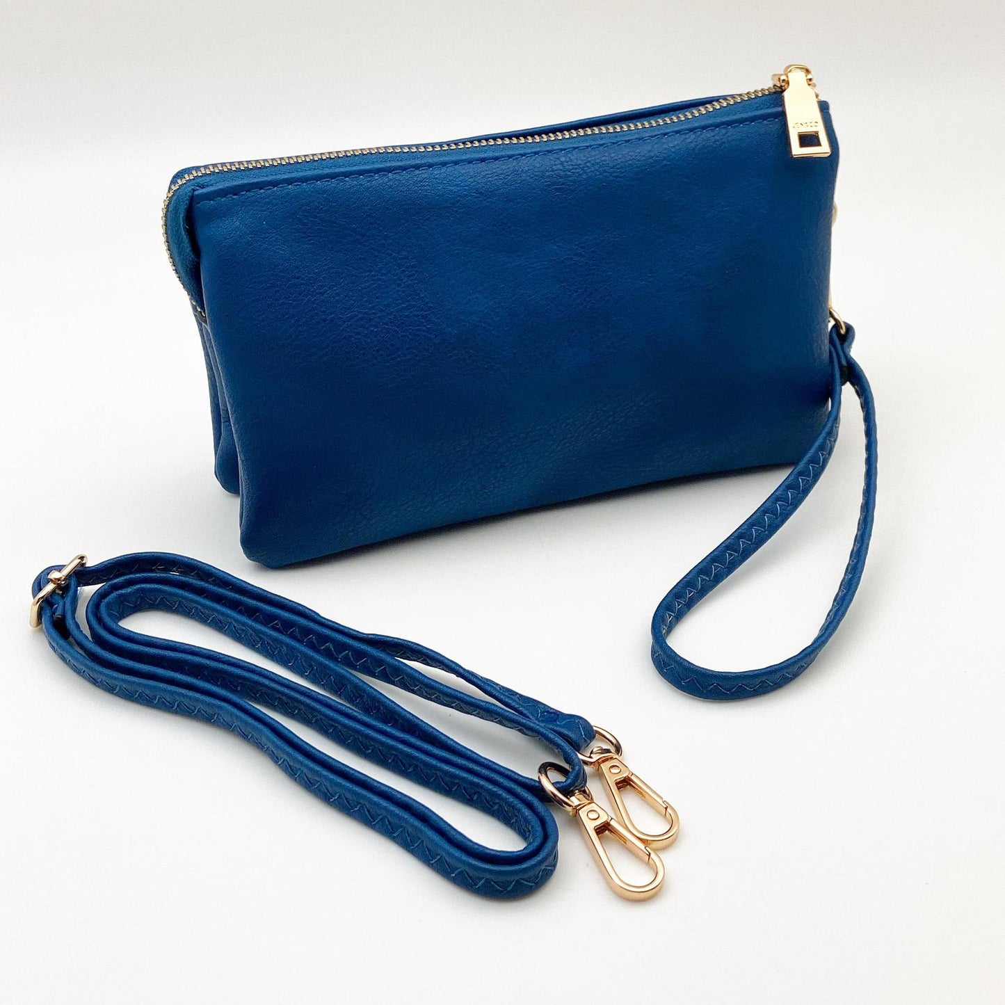4 in 1 Handbag - Crossbody/Clutch/Wristlet - Royal Blue