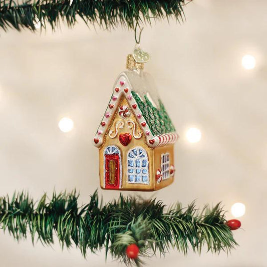 Ornament - Blown Glass - Cookie Cottage