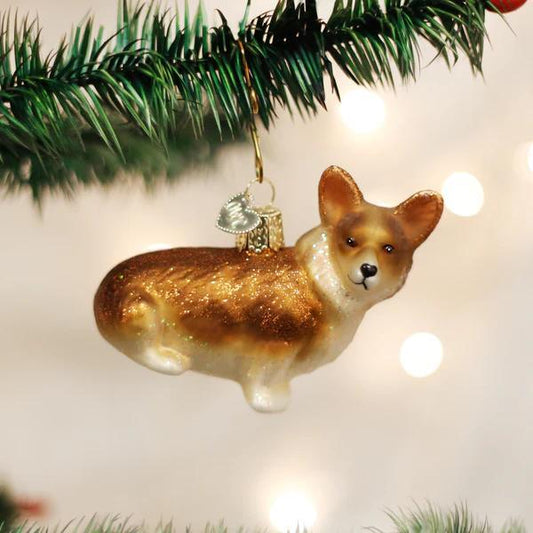 Ornament - Blown Glass - Pembroke Welsh Corgi