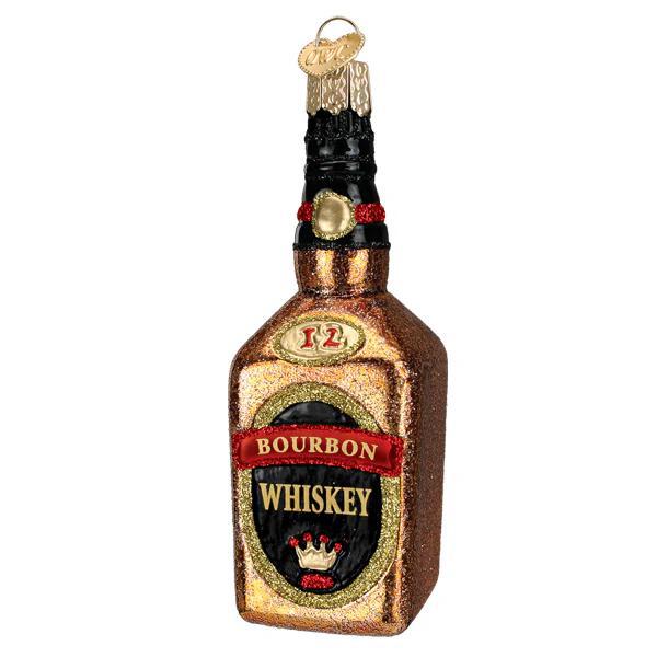 Ornament - Blown Glass - Bourbon Bottle