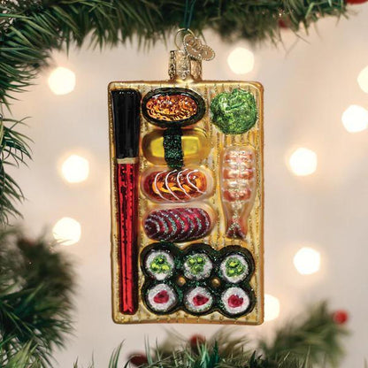 Ornament - Blown Glass - Sushi Platter