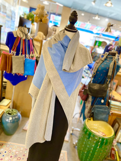 Wrap - KANSAS CITY - Hydrangea on Grey