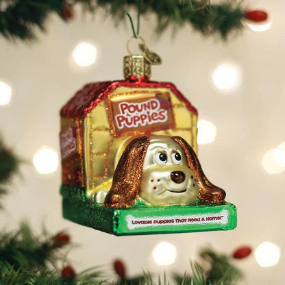 Ornament - Blown Glass - Pound Puppies