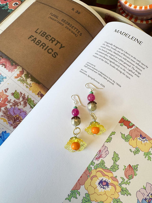 Earrings - Beaded Originals - Flower Drop