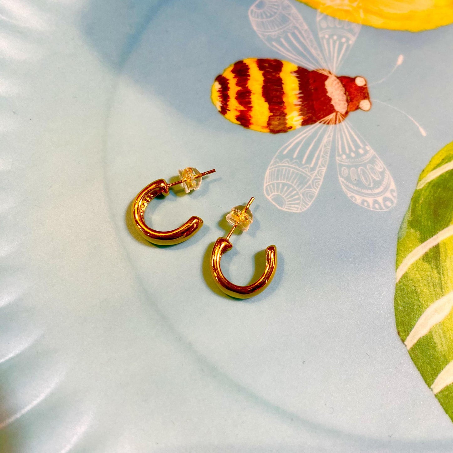 Earrings - Waterproof Gold on Stainless Steel - "Blake"