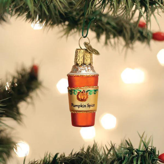 Ornament - Blown Glass - Mini Pumpkin Spice Latte