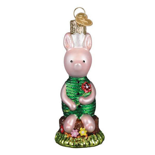 Ornament - Blown Glass - Piglet