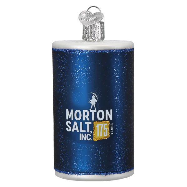 Ornament - Blown Glass - Morton Salt Canister