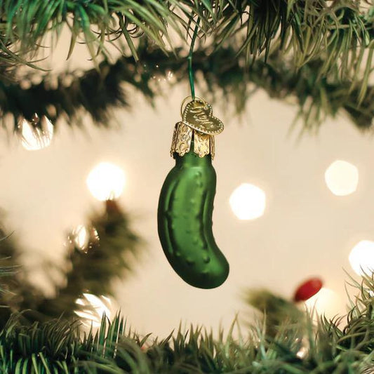 Ornament - Blown Glass - Mini Pickle