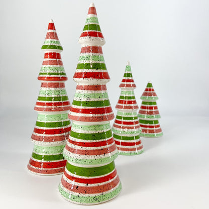 Decoration - Ceramic Tree - 8.5" - Classic Christmas