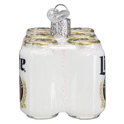 Ornament - Blown Glass - Miller Lite Six Pack
