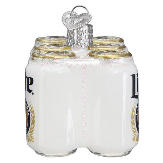 Ornament - Blown Glass - Miller Lite Six Pack
