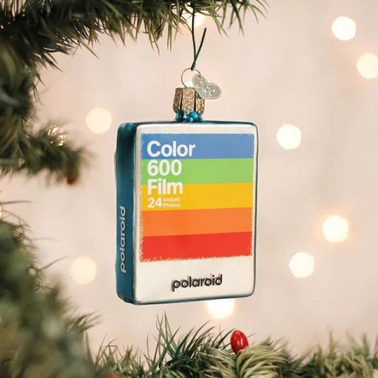 Ornament - Blown Glass - Polaroid Film Box