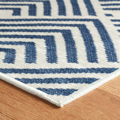 Rug - Machine-Washable - Cleo Navy
