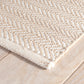 Rug - Indoor/Outdoor - Herringbone Linen/White