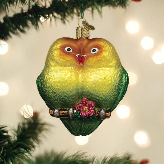 Ornament - Blown Glass - Lovebirds