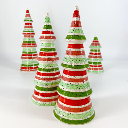 Decoration - Ceramic Tree - 8.5" - Classic Christmas