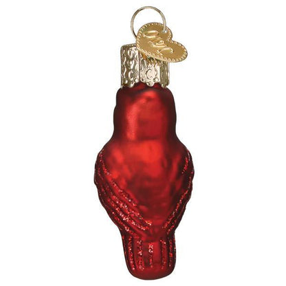 Ornament - Blown Glass - Mini Red Cardinal