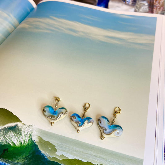 Pendant - Beach Heart  - Gold Fill