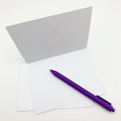 Card Set - Thank You Very Much - Pack of 10 - Blue Printed Script & Block