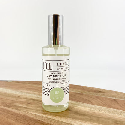 Dry Body Oil - Salt & Sage - 4 oz Spray