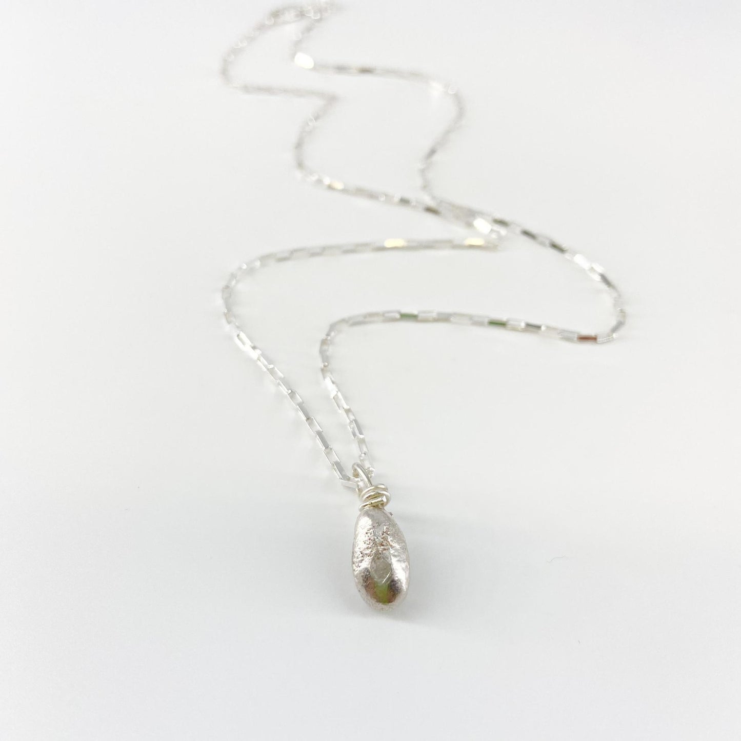 Necklace - Dollop on Sterling Chain