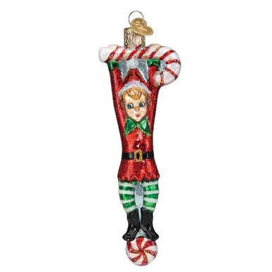 Ornament - Blown Glass - Playful Elf
