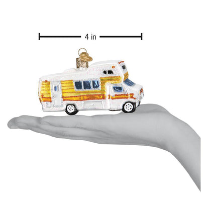 Ornament - Blown Glass - Classic Motorhome
